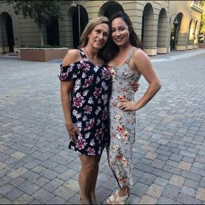 Soft stripes & floral romper